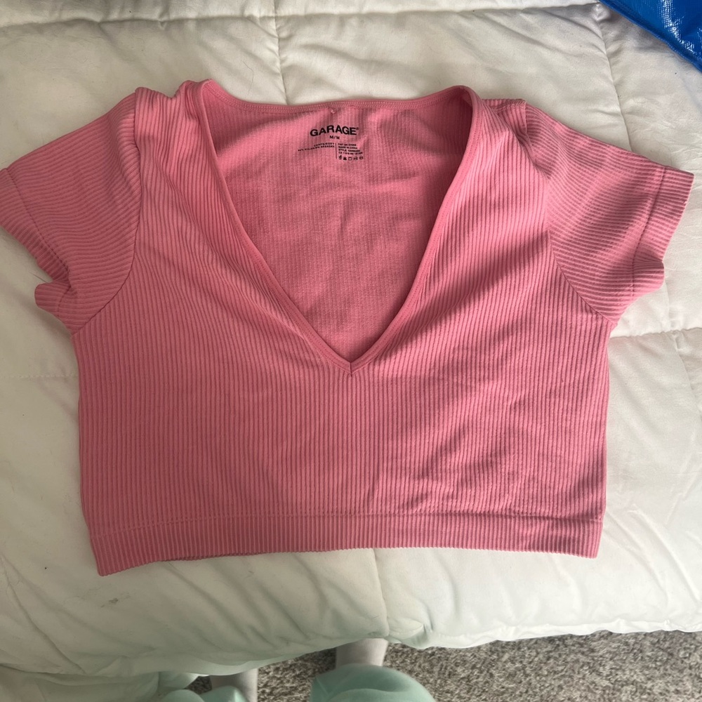 Pink Garage V Neck